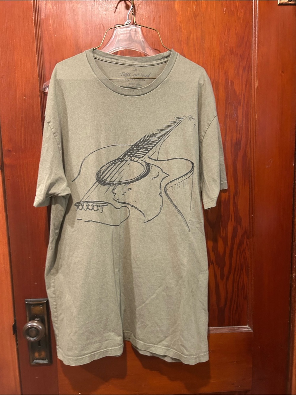 Thinking out loud apparel green t shirt